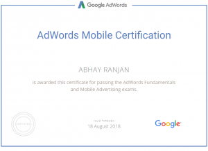google adwords certification