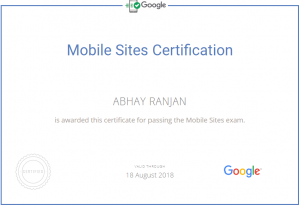 mobile site certification