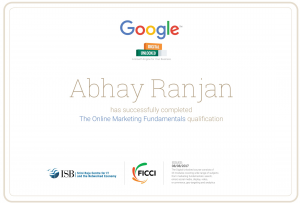 Google Online Marketing Fundamentals Certification