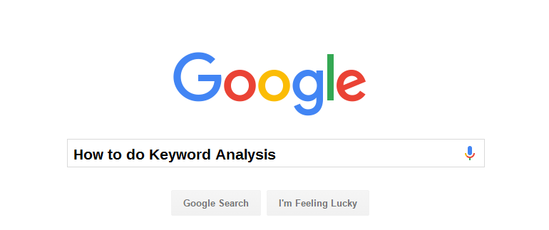 how to do keyword analysis