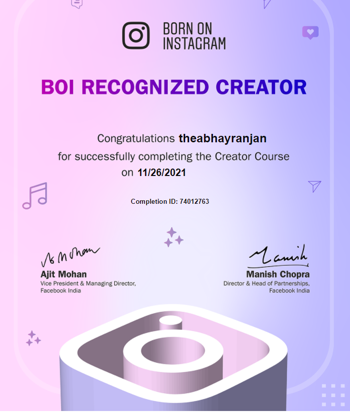 BORN ON INSTAGRAM CREATOR COURSE