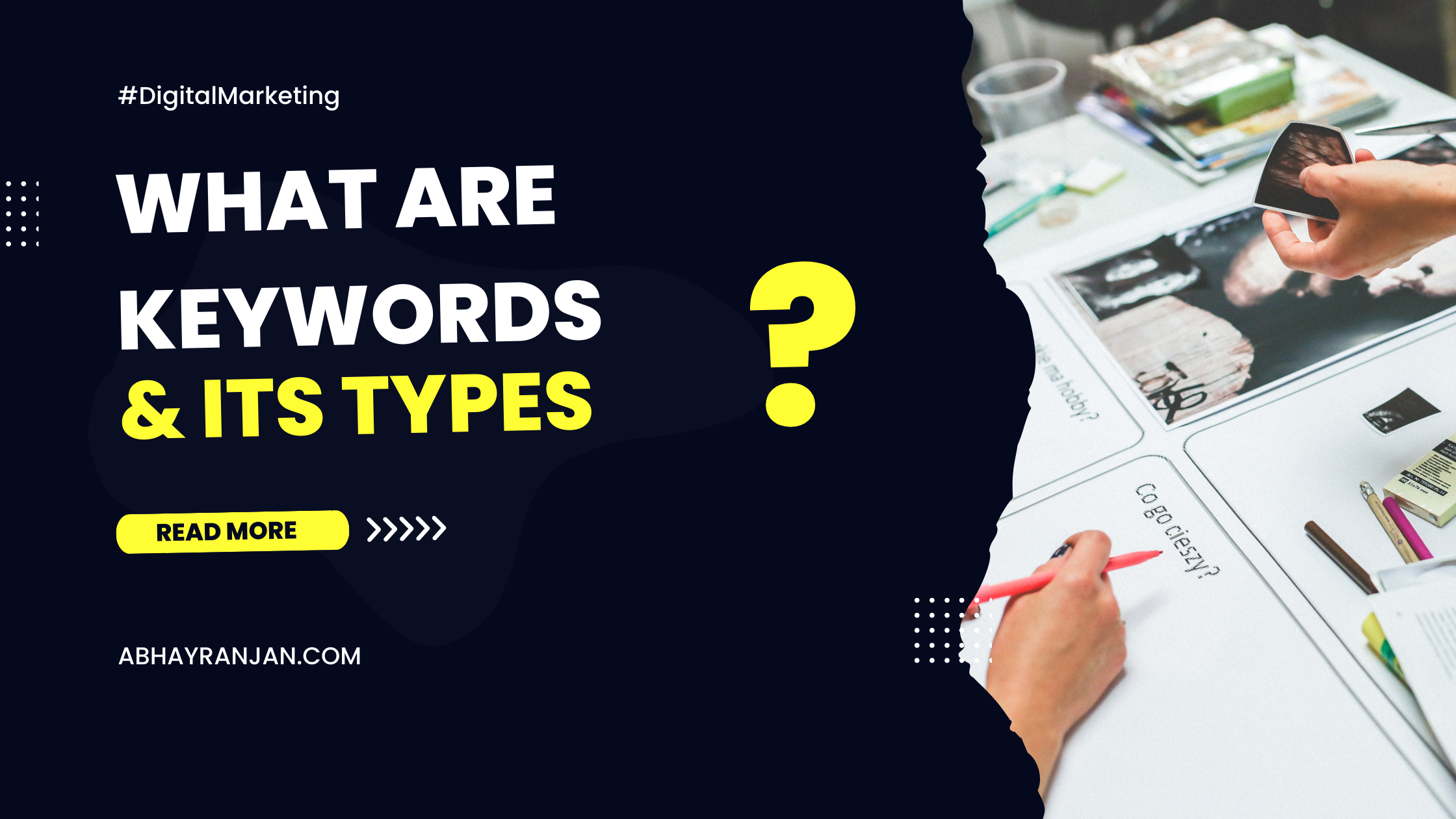 Keywords and types of keywords